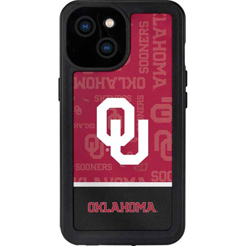 University of Oklahoma Split Jersey iPhone 13 Mini Waterproof Case