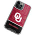 University of Oklahoma Split Jersey iPhone 13 Pro Clear Case