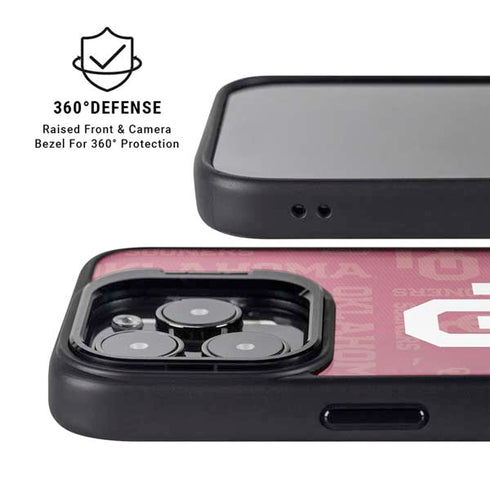 University of Oklahoma Split Jersey iPhone 13 Pro Kickstand Case