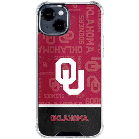 University of Oklahoma Split Jersey iPhone 14 Clear Case