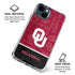 University of Oklahoma Split Jersey iPhone 14 Plus Clear Case