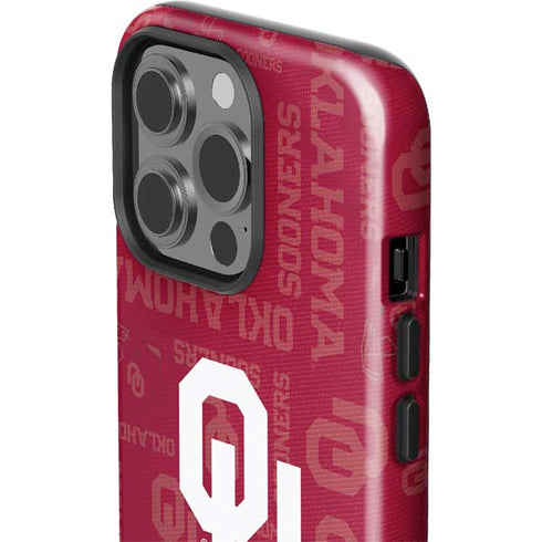University of Oklahoma Split Jersey iPhone 14 Pro Impact Case