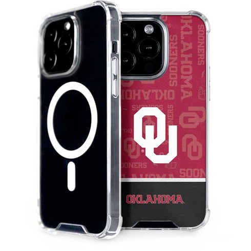 University of Oklahoma Split Jersey iPhone 14 Pro MagSafe Case