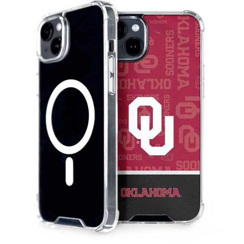 University of Oklahoma Split Jersey iPhone 15 MagSafe Case