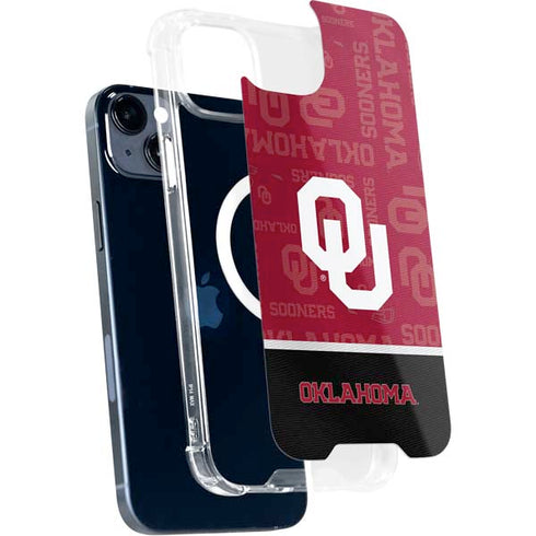 University of Oklahoma Split Jersey iPhone 15 MagSafe Case