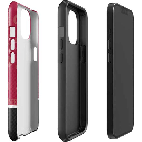 University of Oklahoma Split Jersey iPhone 15 Plus Impact Case