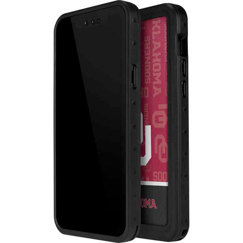 University of Oklahoma Split Jersey iPhone 15 Plus Waterproof Case