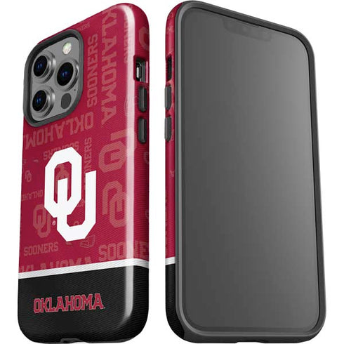 University of Oklahoma Split Jersey iPhone 15 Pro Impact Case