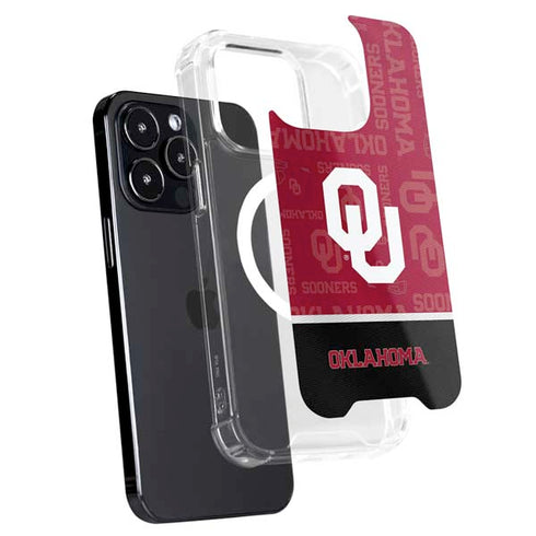 University of Oklahoma Split Jersey iPhone 15 Pro Max MagSafe Case