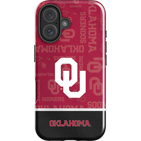 University of Oklahoma Split Jersey iPhone 16 Impact Case
