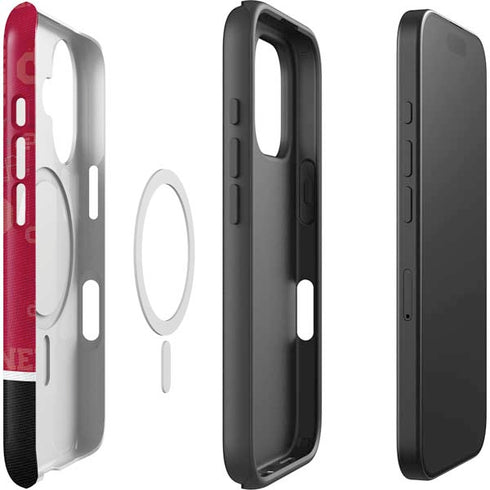 University of Oklahoma Split Jersey iPhone 16 Magsafe Impact Case