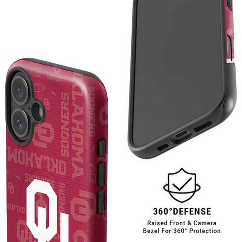 University of Oklahoma Split Jersey iPhone 16 Plus Magsafe Impact Case