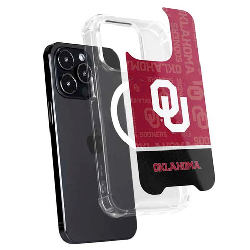 University of Oklahoma Split Jersey iPhone 16 Pro Max MagSafe Case