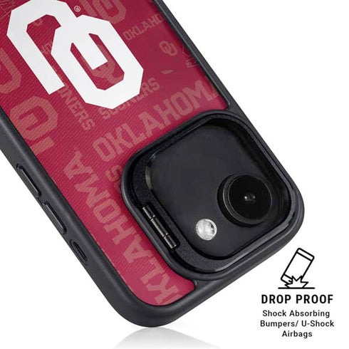 University of Oklahoma Split Jersey iPhone 16e Kickstand Case