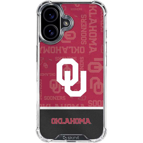 University of Oklahoma Split Jersey iPhone 17 Clear Case