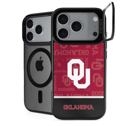 University of Oklahoma Split Jersey iPhone 18 Pro Kickstand Case