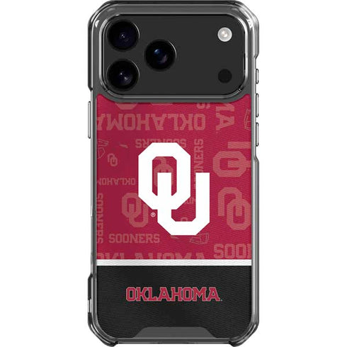 University of Oklahoma Split Jersey iPhone 18 Pro Max Clear Case