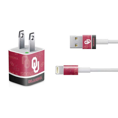 University of Oklahoma Split Jersey iPhone Charger (5W USB) Skin