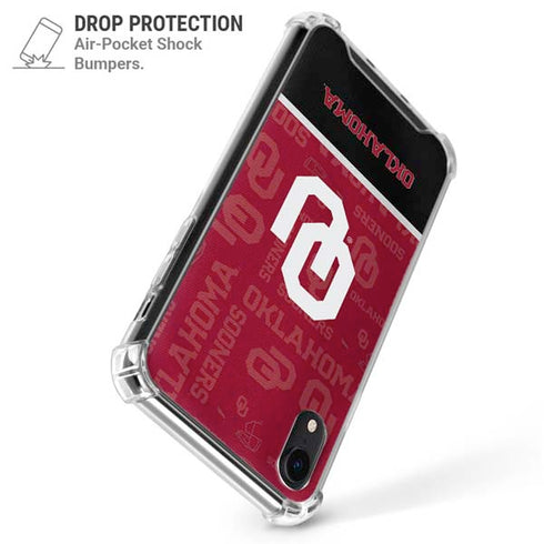 University of Oklahoma Split Jersey iPhone XR Clear Case