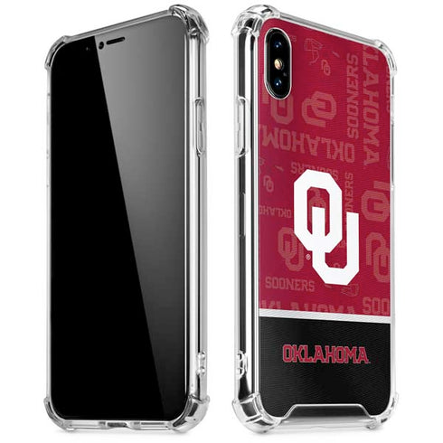 University of Oklahoma Split Jersey iPhone XS Max Clear Case