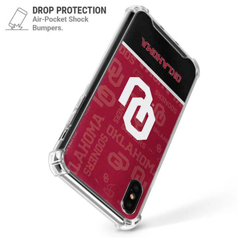 University of Oklahoma Split Jersey iPhone XS Max Clear Case