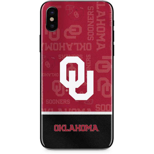 University of Oklahoma Split Jersey iPhone XS Max Skin