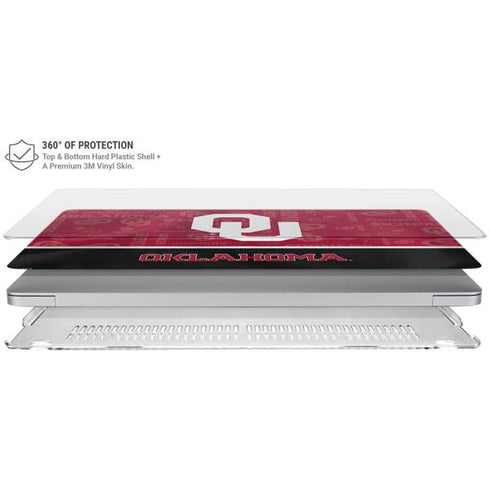 University of Oklahoma Split Jersey MacBook Air 15in (2023-2025) Case plus Skin