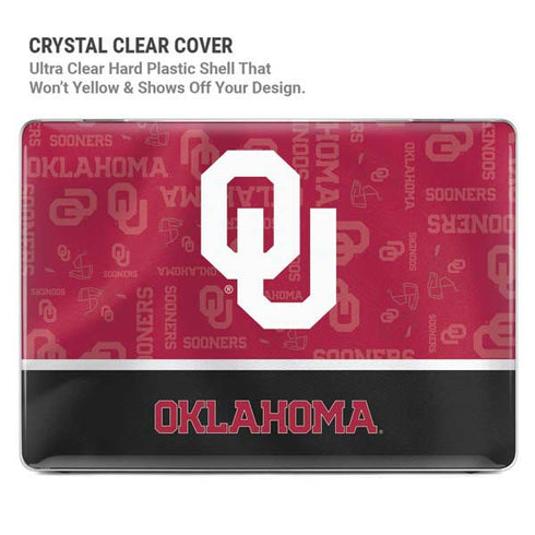 University of Oklahoma Split Jersey MacBook Pro 14in (2021-24) Case plus Skin