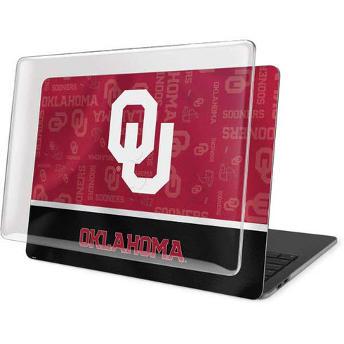 University of Oklahoma Split Jersey MacBook Pro 15in (2016-19) Case plus Skin
