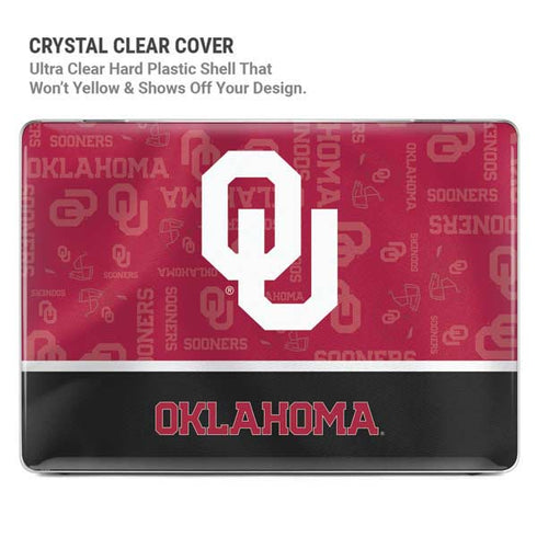 University of Oklahoma Split Jersey MacBook Pro 16in (2021-25) Case plus Skin