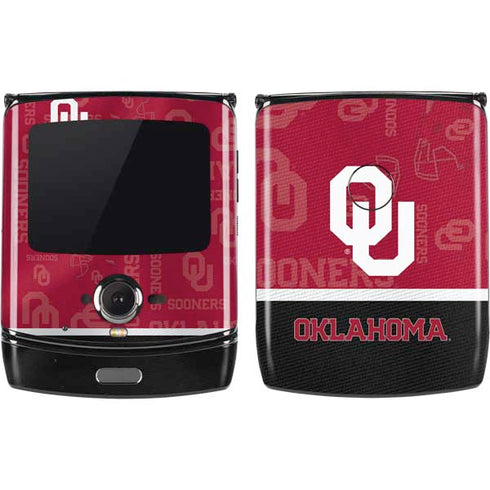 University of Oklahoma Split Jersey Motorola RAZR Skin