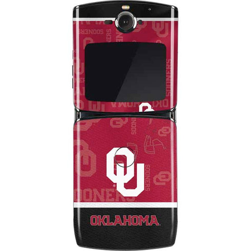 University of Oklahoma Split Jersey Motorola RAZR Skin