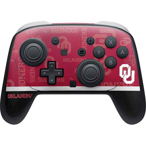 University of Oklahoma Split Jersey Nintendo Switch 2 (2025) Pro Controller Skin