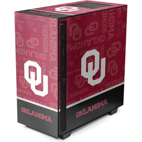 University of Oklahoma Split Jersey NZXT H510 Compact ATX Mid-Tower Case Skin