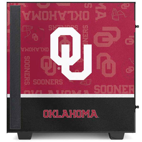 University of Oklahoma Split Jersey NZXT H510 Compact ATX Mid-Tower Case Skin