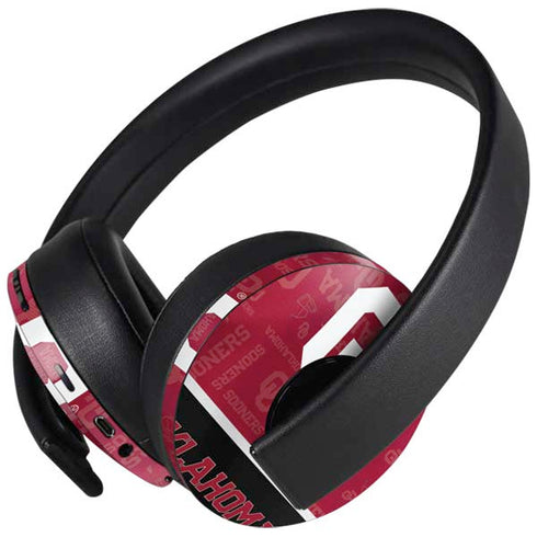 University of Oklahoma Split Jersey PlayStation 4 Gold Wireless Headset Skin