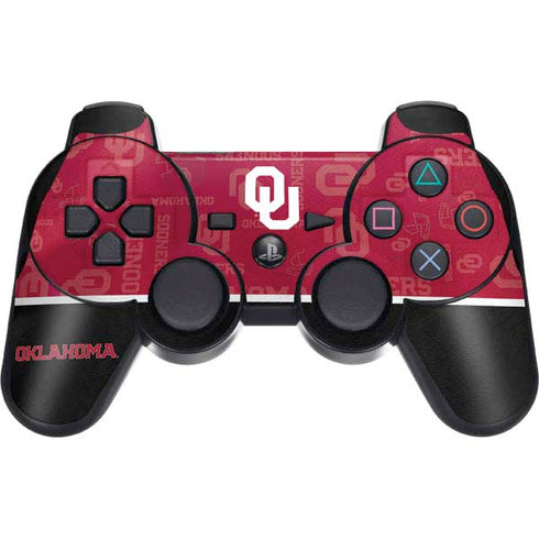 University of Oklahoma Split Jersey PS3 Dual Shock wireless controller Skin