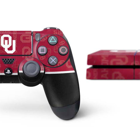University of Oklahoma Split Jersey PS4 Console and Controller Bundle Skin
