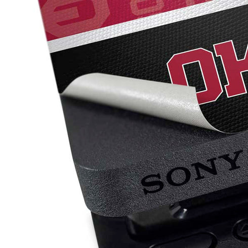 University of Oklahoma Split Jersey PS4 Pro Console Skin