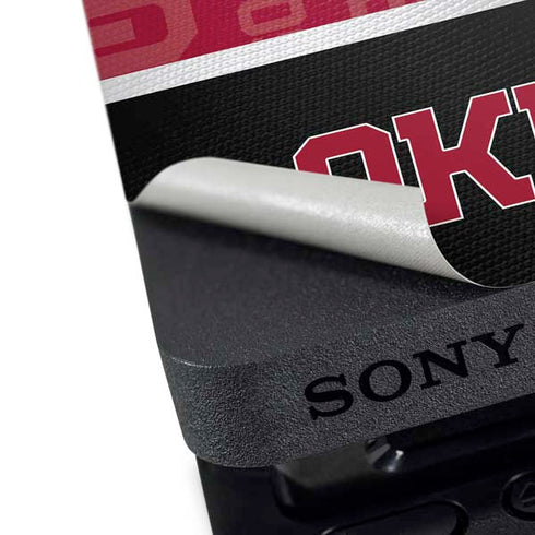 University of Oklahoma Split Jersey PS4 Slim Bundle Skin