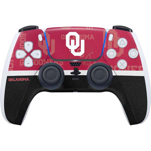 University of Oklahoma Split Jersey PS5 Controller Skin