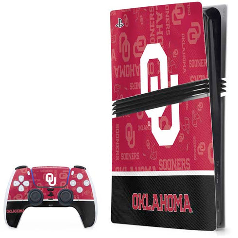 University of Oklahoma Split Jersey PS5 Pro Bundle Skin