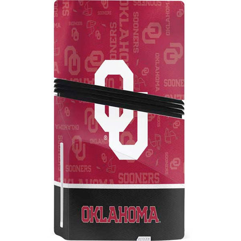 University of Oklahoma Split Jersey PS5 Pro Disk Console Skin
