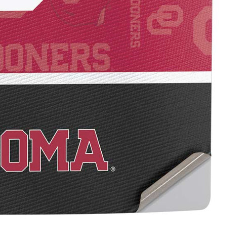 University of Oklahoma Split Jersey PS5 Pro Disk Console Skin