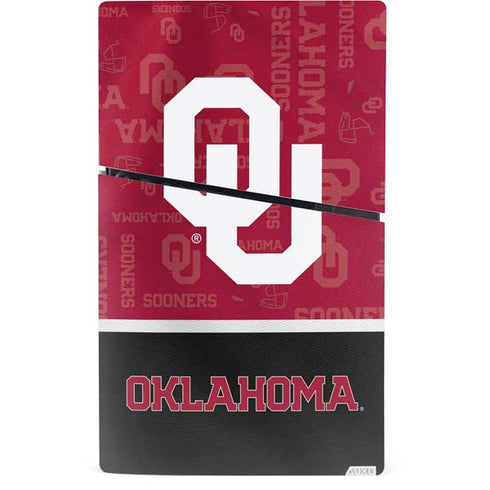 University of Oklahoma Split Jersey PS5 Slim Digital Edition Bundle Skin