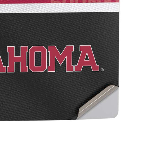 University of Oklahoma Split Jersey PS5 Slim Digital Edition Console Skin