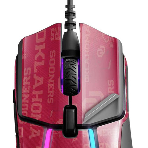 University of Oklahoma Split Jersey SteelSeries Rival 600 Gaming Mouse Skin
