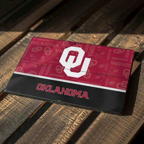 University of Oklahoma Split Jersey Surface Pro 7 Skin