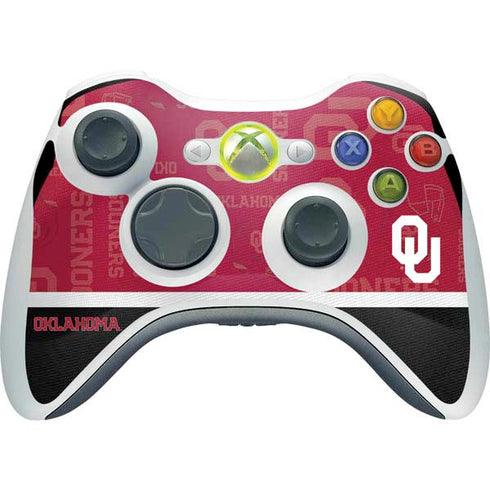 University of Oklahoma Split Jersey Xbox 360 Wireless Controller Skin