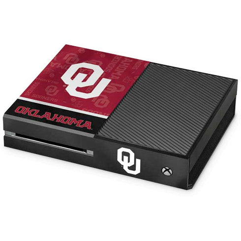 University of Oklahoma Split Jersey Xbox One Console Skin